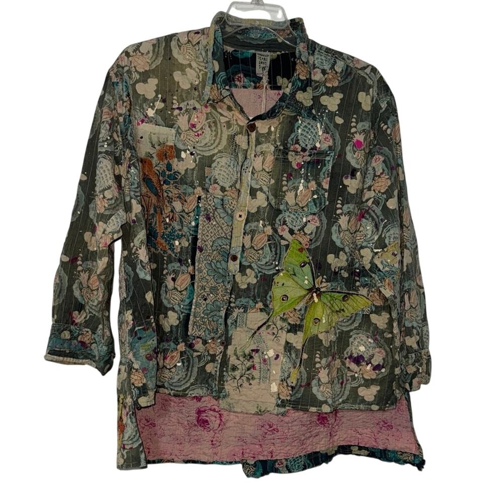 MAGNOLIA PEARL Waterlily Adison Workshirt Shacket One Size New with Tag SOO - Picture 10 of 16